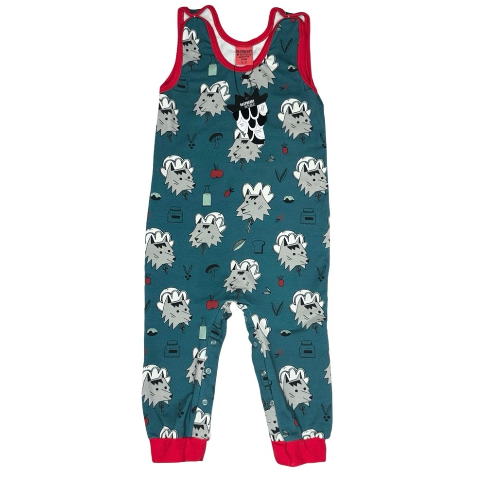 Raspberry Republic A Wolf in Disguise Playsuit